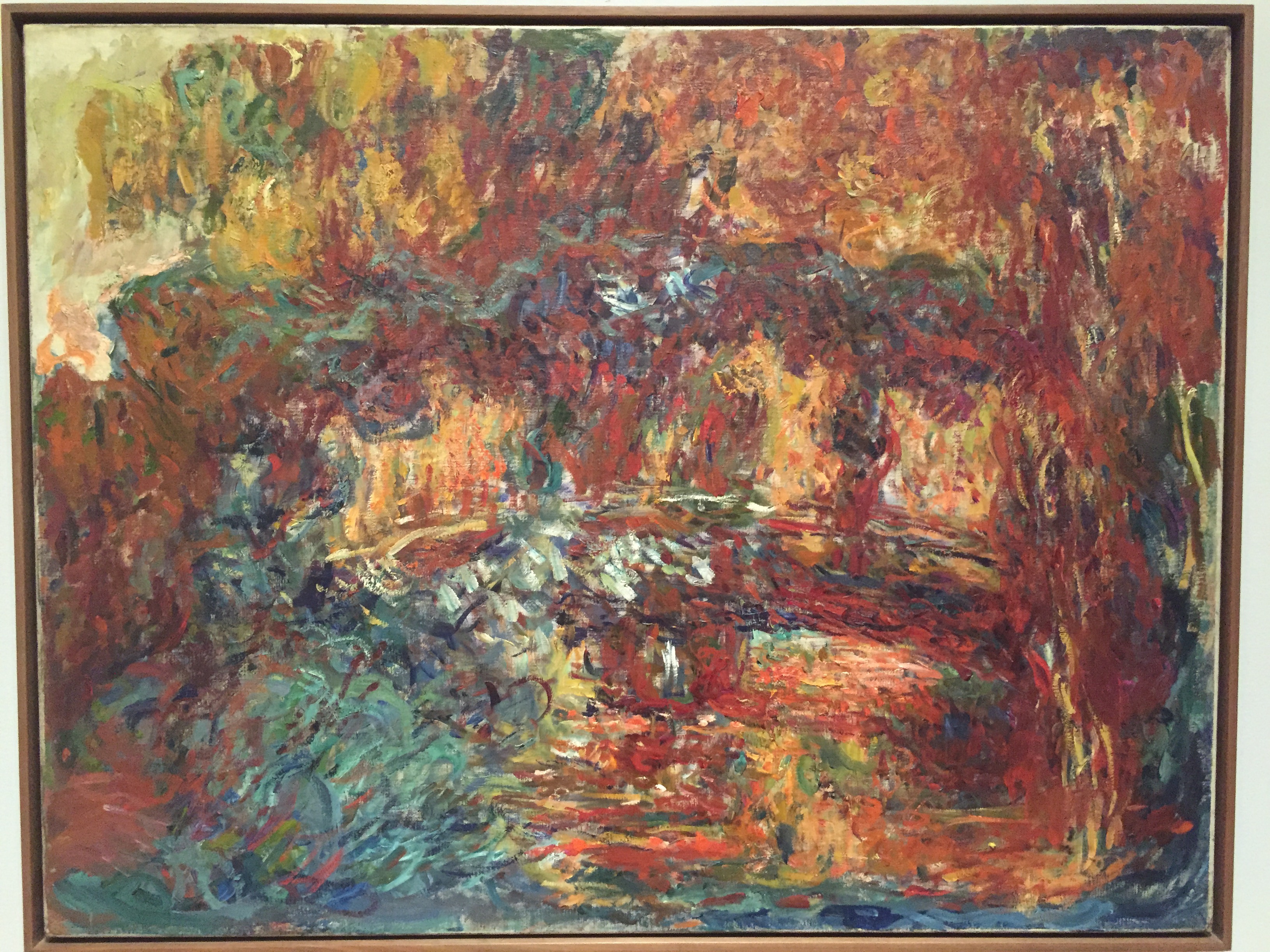 Japanese Footbridge Claude Monet 1920-1920 affected by cataracts